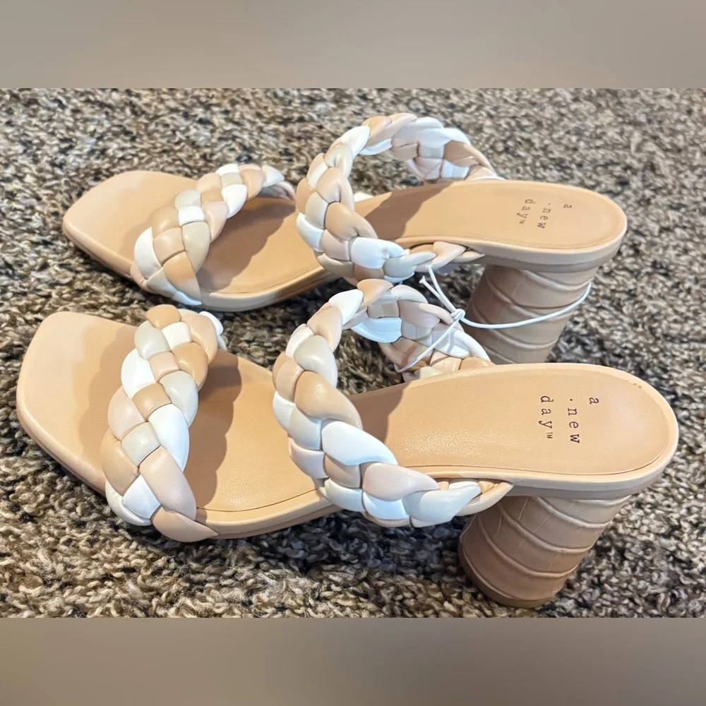 NWT • A New Day • Women's Basil Braided Mule Heel • 6.5W + 6.5 • Multicolored - Picture 1 of 8
